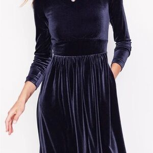 Thea Velvet Jersey Midi Dress
